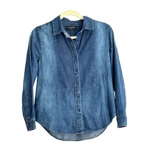 Banana Republic Soft Wash Jean Shirt - Petite SM